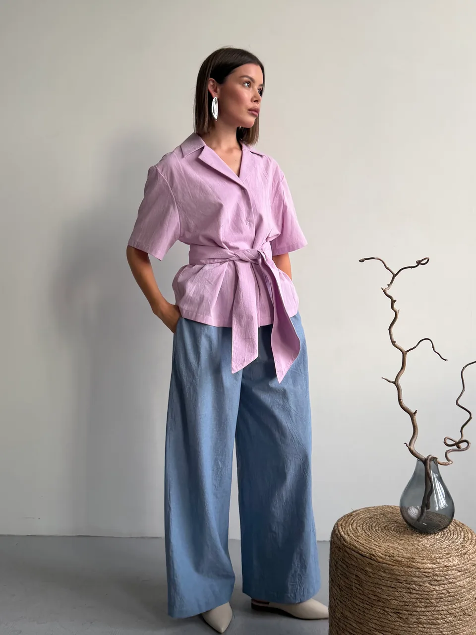 NOVA BLOUSE + WIDE PANTS