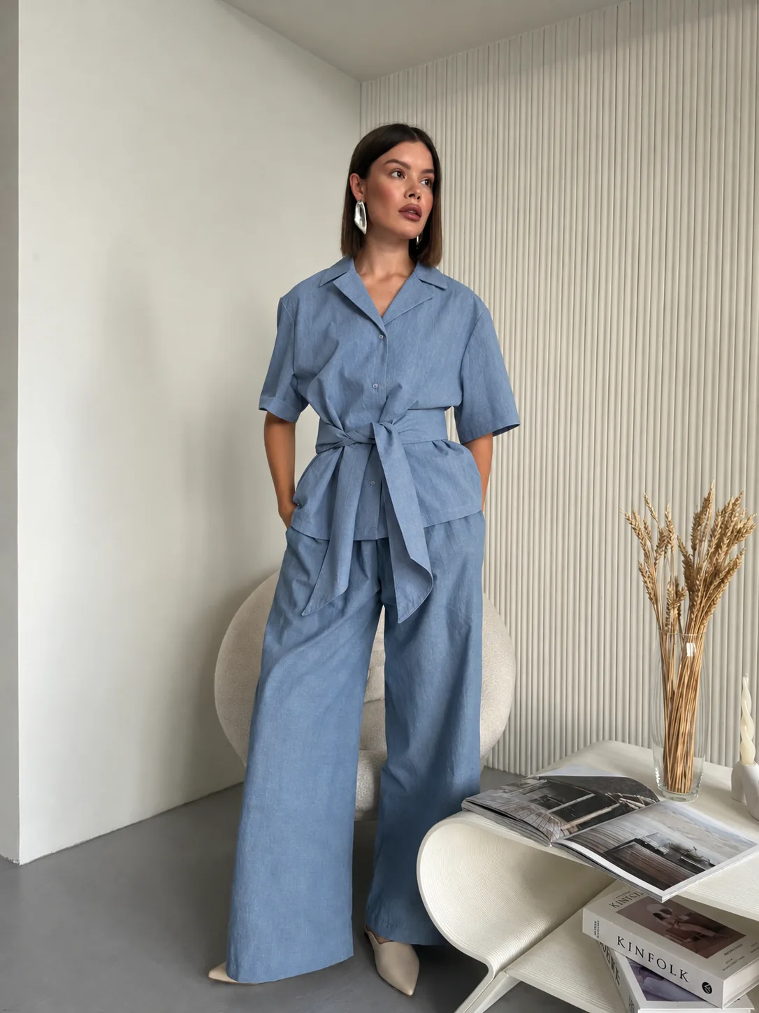 NOVA BLOUSE + WIDE PANTS