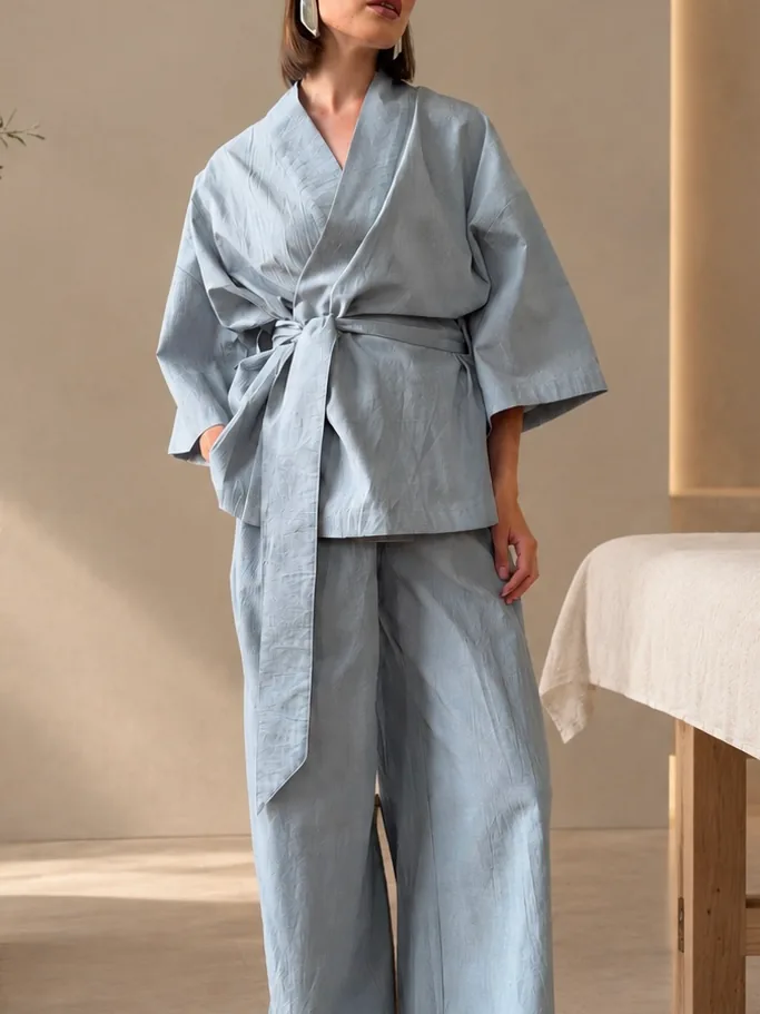 MIRA KIMONO + WIDE PANTS — MIRA KIMONO + WIDE PANTS