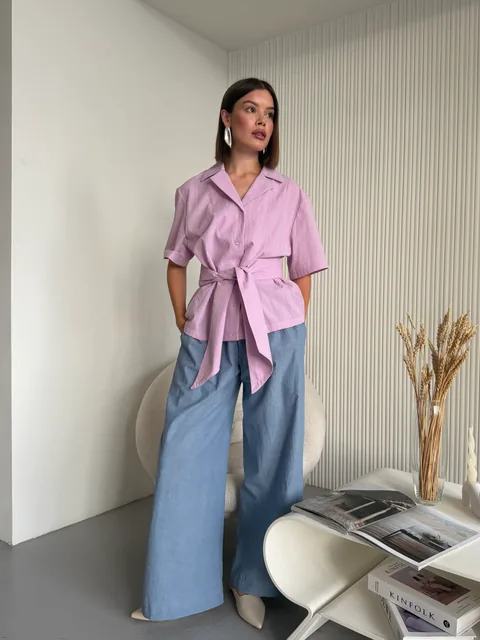 NOVA BLOUSE + WIDE PANTS