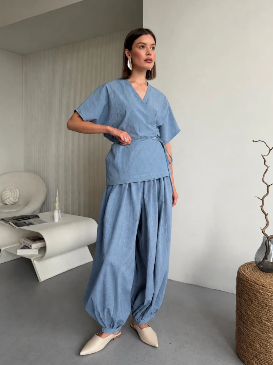 AURA KIMONO SHORT + ALADDIN PANTS — AURA KIMONO SHORT + ALADDIN PANTS