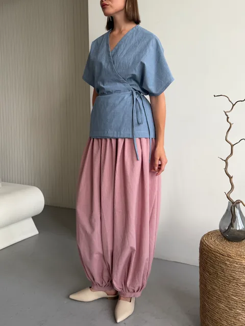 AURA KIMONO SHORT + ALADDIN PANTS